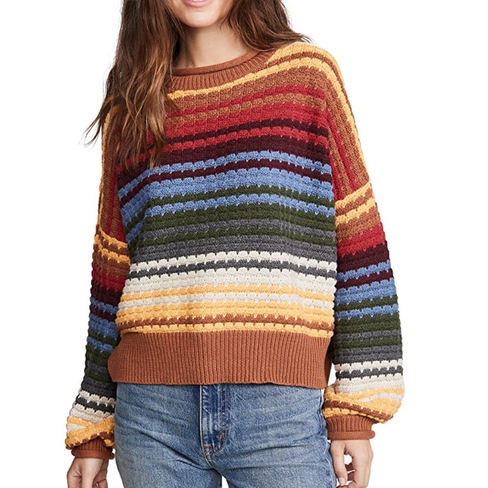 The Great Rainbow Striped Sweater